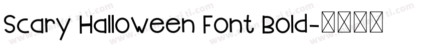 Scary Halloween Font Bold字体转换